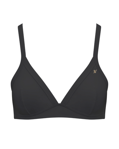 The Organic Cotton Easy Does It Bralette - Black