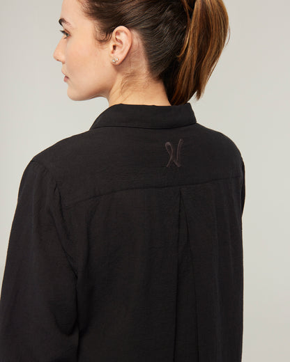 The Midi Shirt - Black