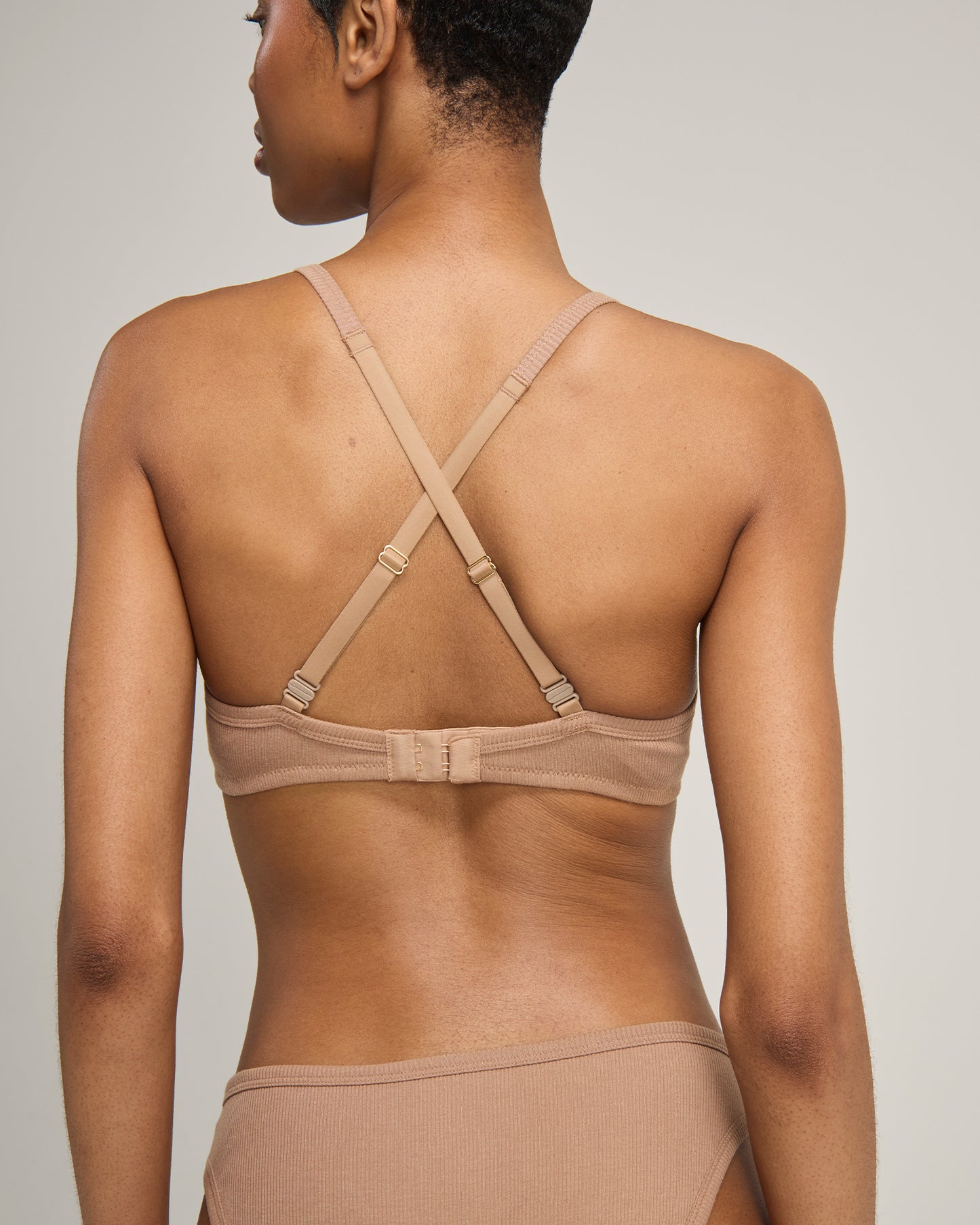 The Organic Cotton Easy Does It Bralette - Mocha
