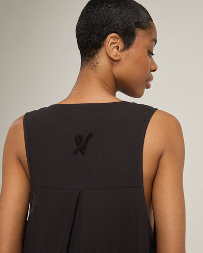 The V Neck Dress - Black