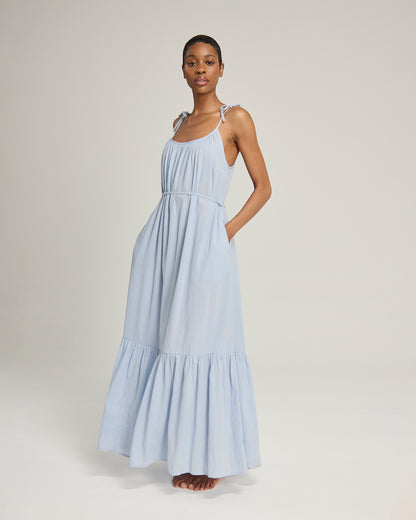 The Trapeze Dress - Sky