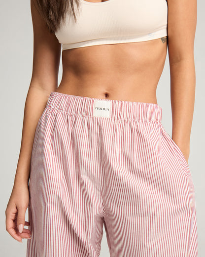 The Classic PJ Set - Mulberry Stripe
