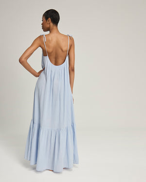 The Trapeze Dress - Sky