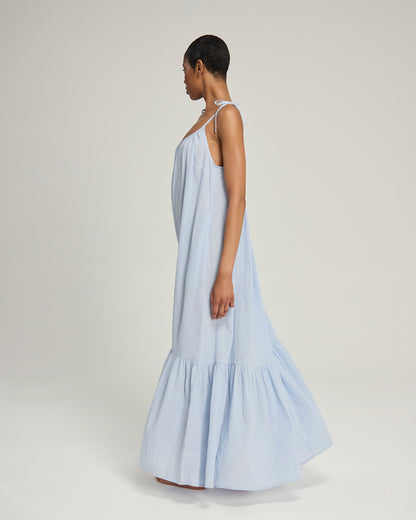 The Trapeze Dress - Sky