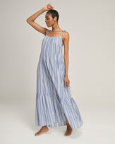 The Trapeze Dress - French Navy Stripe