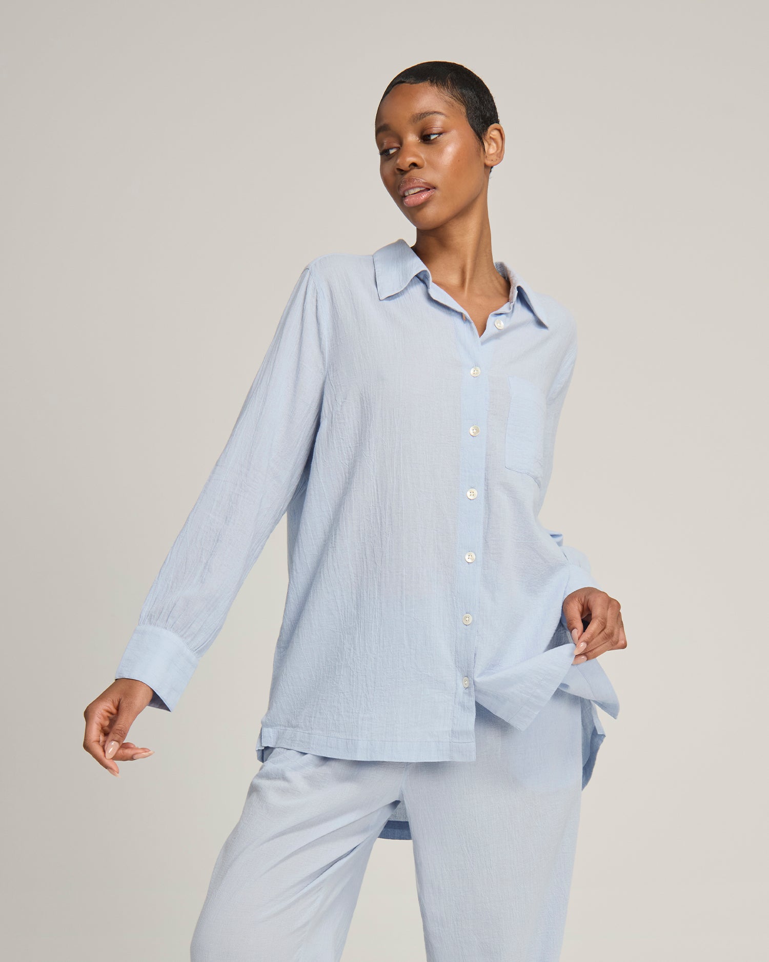 Midi Shirt Sky