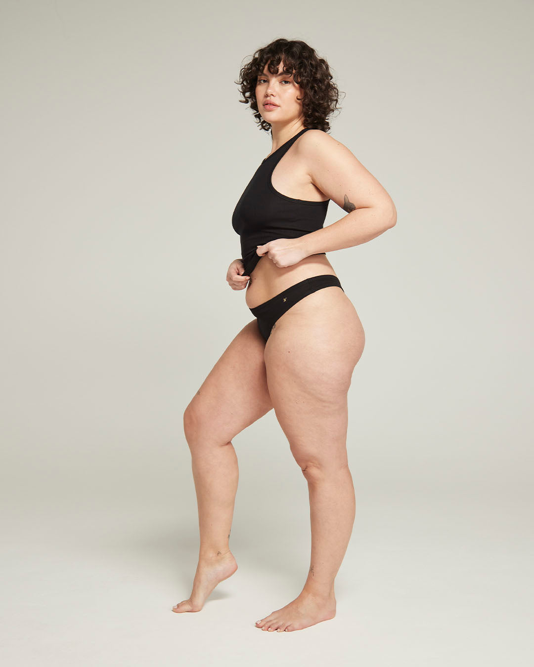 Organic Cotton Dipped Thong 2 Pack
