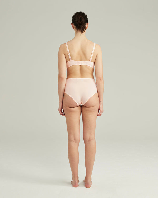 The Stretch High Waisted Brief Bundle 3 Pack - Pink/White/Sage