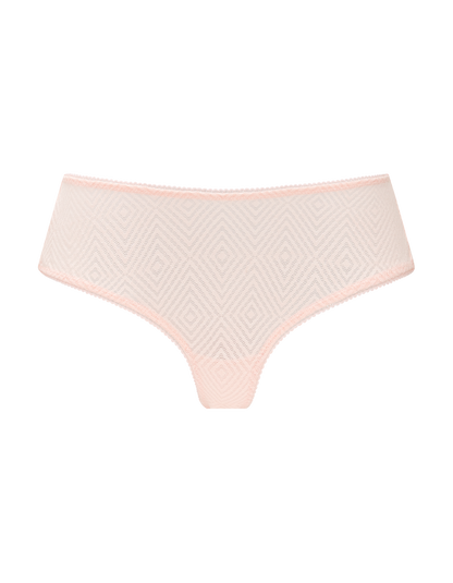 The Sheer Deco Hipster Brief - Blush Pink