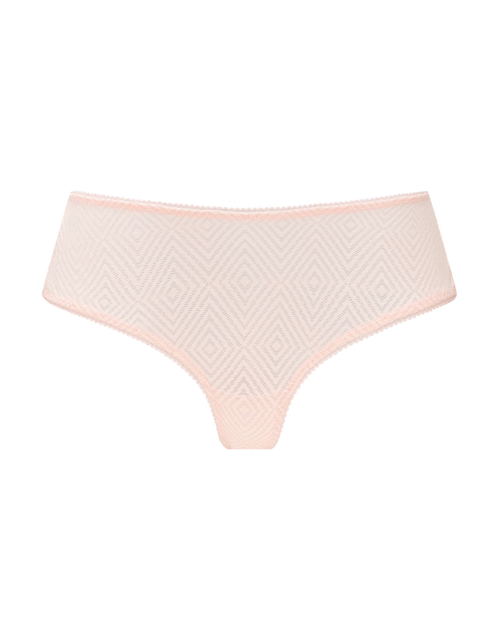 The Sheer Deco Hipster Brief - Blush Pink