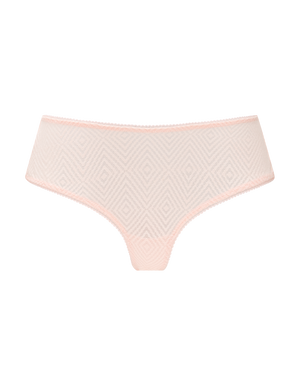The Sheer Deco Hipster Brief - Blush Pink