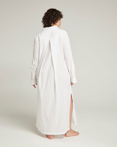 The Maxi Shirt - Cotton White