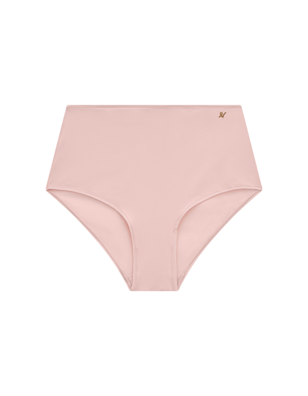 The Stretch High Waisted Brief Bundle 3 Pack - Pink/White/Sage