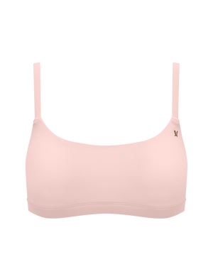 The Stretch Scoop Neck Bralette Bundle 3 Pack - Pink/White/Sage