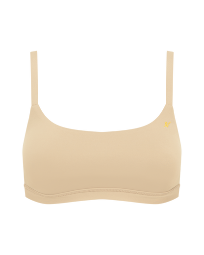 The Stretch Scoop Neck Bralette - Bare 01