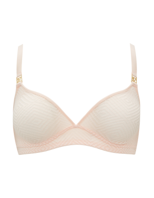 The Sheer Deco Easy Does It Bralette - Blush Pink