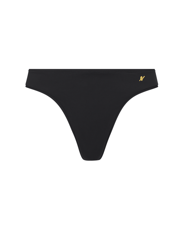 The Stretch Dipped Thong - Black