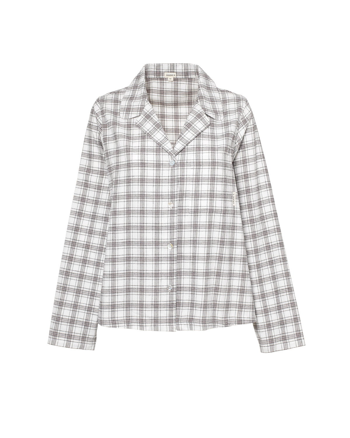 The Classic Flannel PJ Set - Grey and White Check