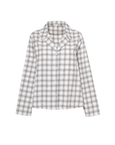 The Classic Flannel PJ Set - Grey and White Check
