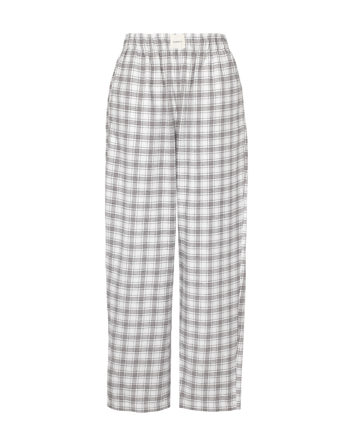 The Classic Flannel PJ Set - Grey and White Check