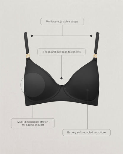 The Stretch Boss Full Cover Bra - Sage Green