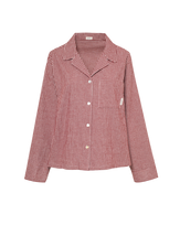 The Classic Flannel PJ Set - Mulberry Gingham