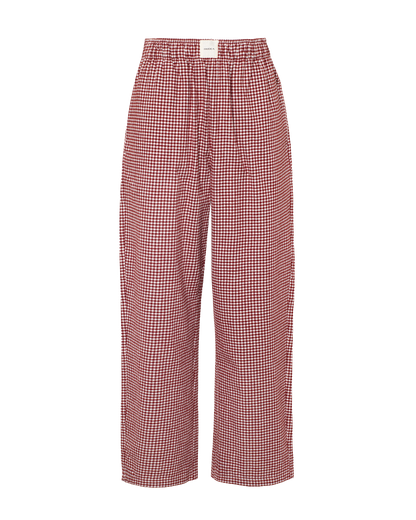 The Classic Flannel PJ Set - Mulberry Gingham