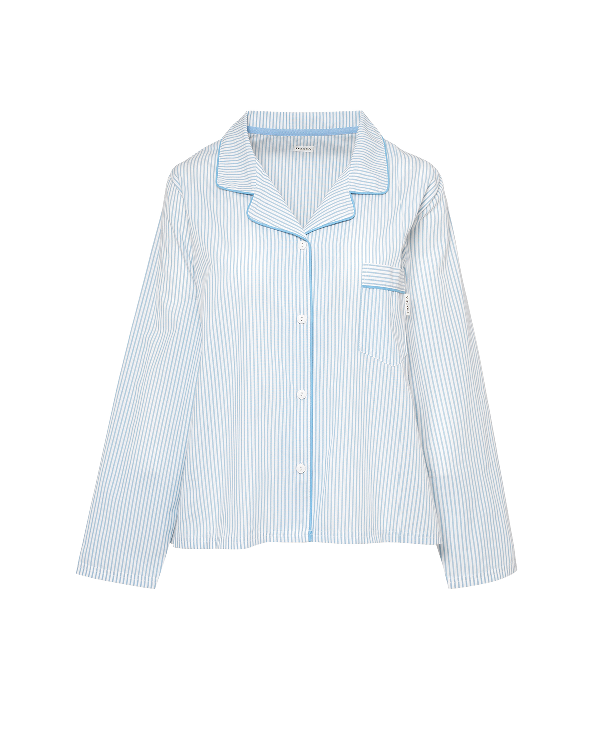The Classic Poplin PJ Set - Sky Stripe