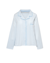 The Classic Poplin PJ Set - Sky Stripe
