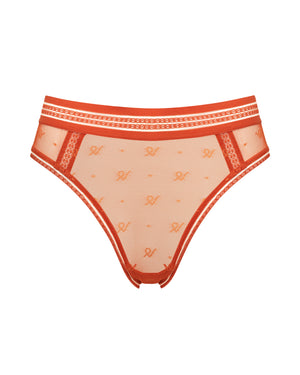 The Brazilian Brief Logo Mesh - Burnt Orange