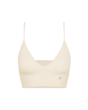 The TENCEL™ Seamless Bralette - White Sand