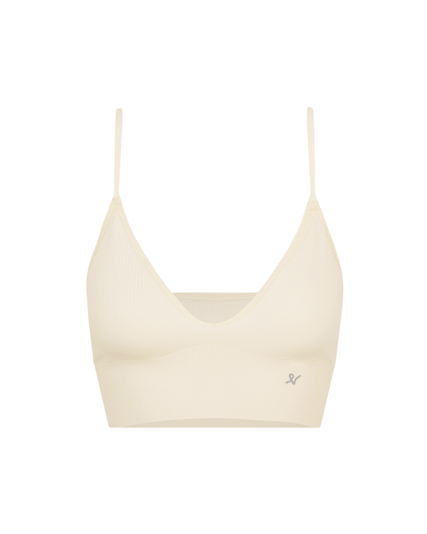 The TENCEL™ Seamless Bralette - White Sand