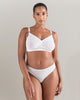 The Easy Does It F+ Bralette - Cotton White