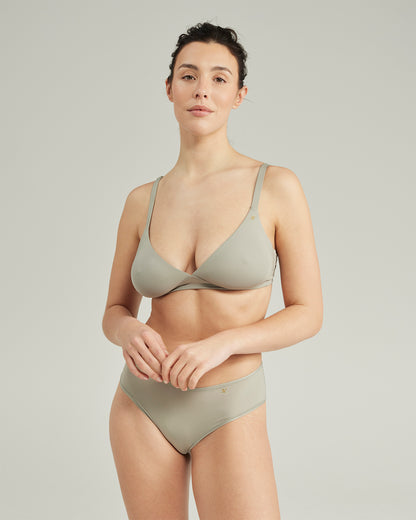 The Stretch Easy Does It Bralette - Sage Green