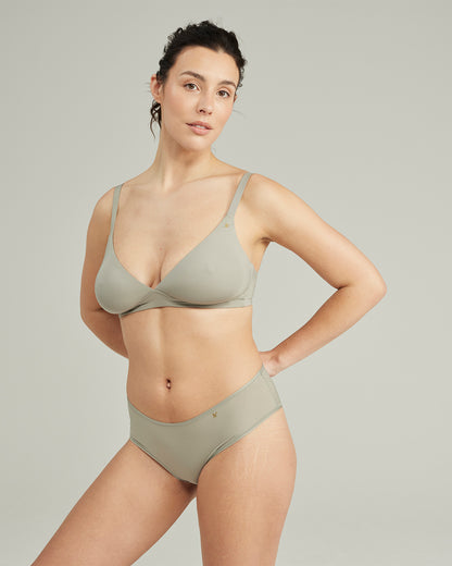 The Stretch Easy Does It Bralette - Sage Green