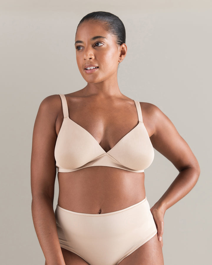 The Easy Does It Bralette Second Skin - Bare 01