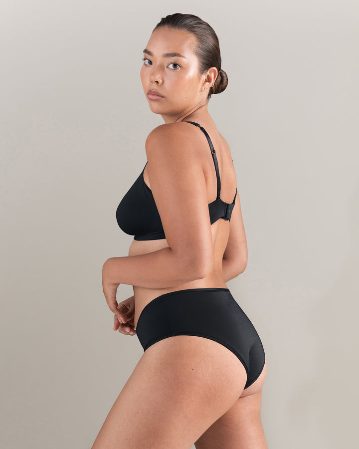 The Easy Does It Bralette Second Skin - Black