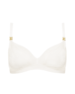 The Easy Does It F+ Bralette - Cotton White