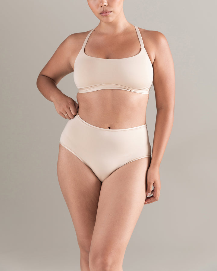 The High Waisted Brief - Bare 01
