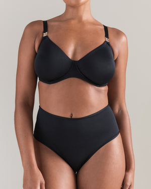 The High Waisted Brief - Black