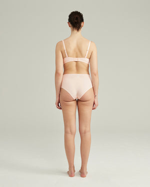 The Stretch High Waisted Brief - Blush Pink