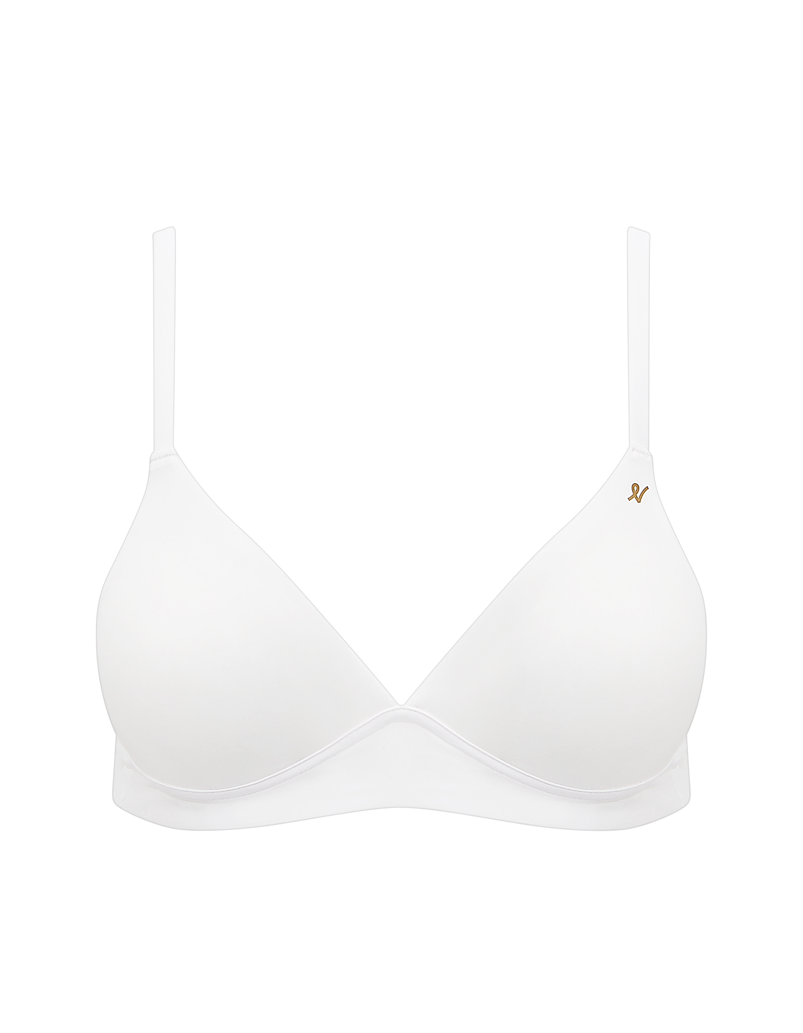 The Stretch Easy Does It Bralette  - Cotton White