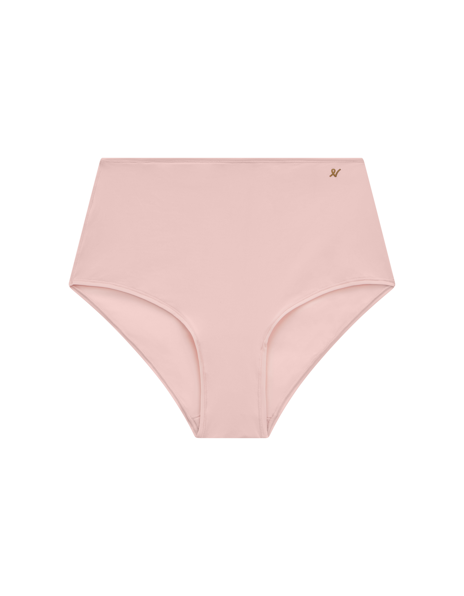 The Stretch High Waisted Brief - Blush Pink