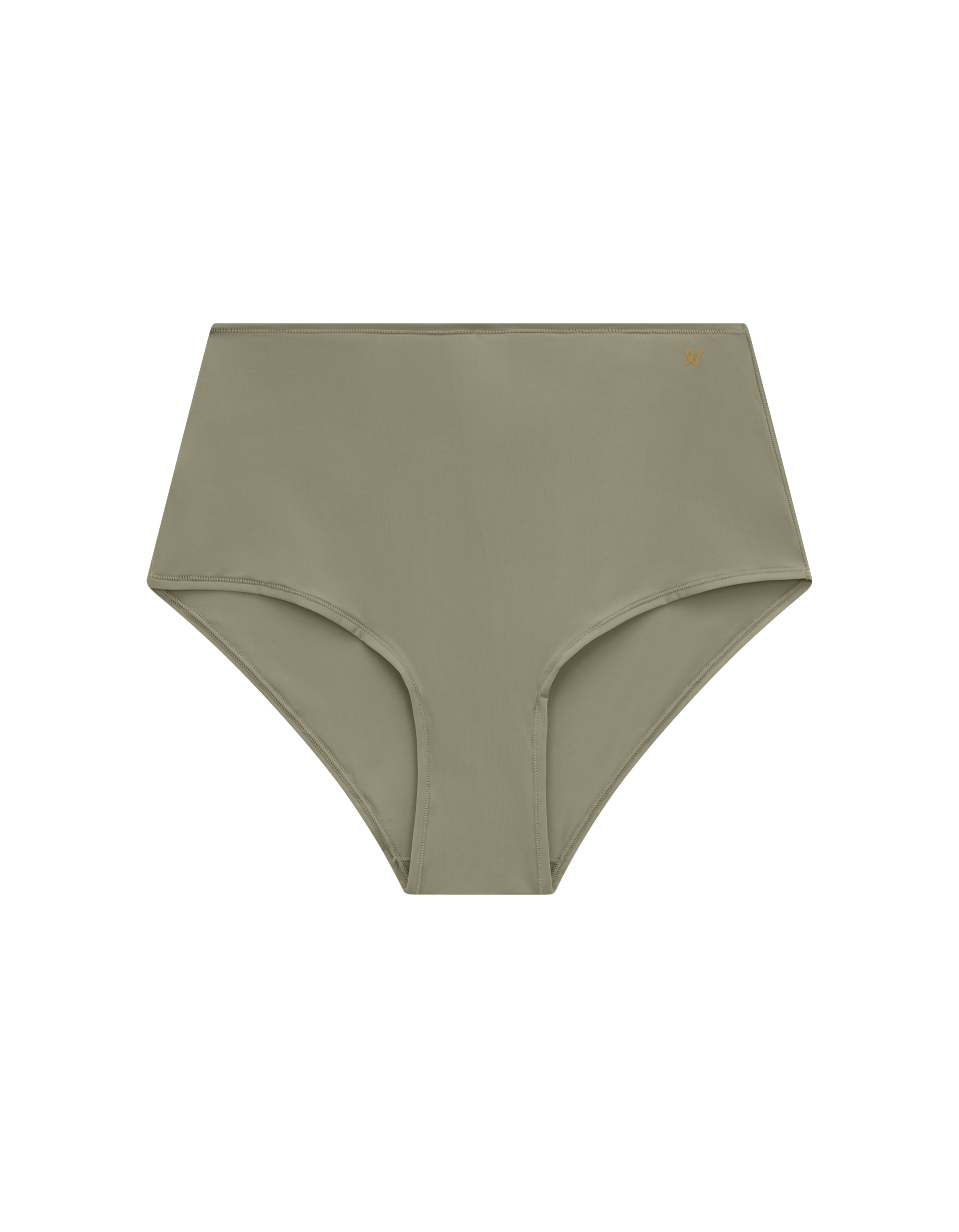 Stretch High Waisted Brief Sage Green