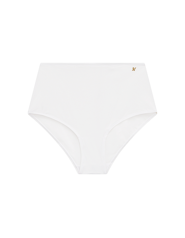 High Waisted Brief Cotton White | White Knickers | Nudea Underwear