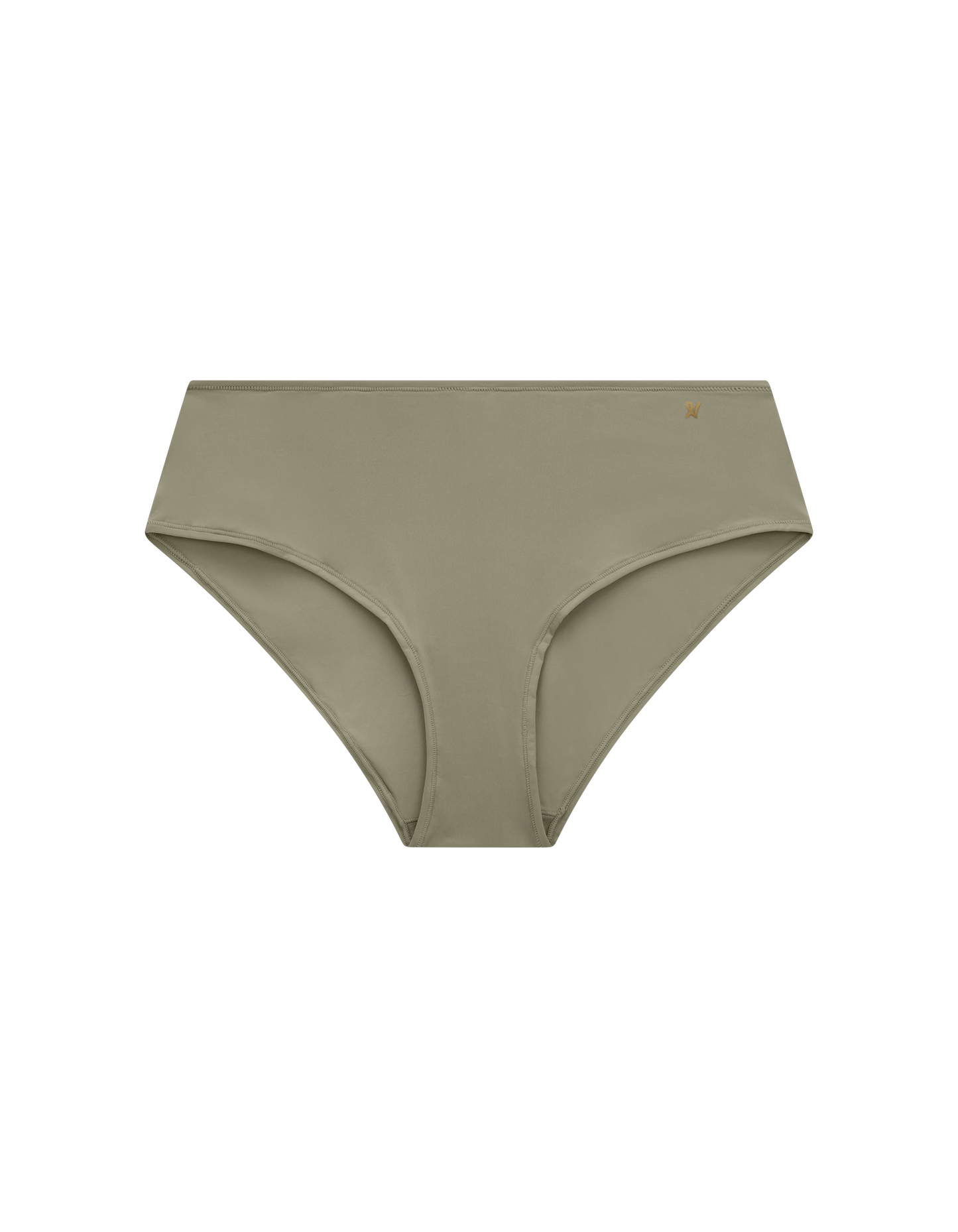 The Stretch Mid Rise Bikini Brief - Sage Green