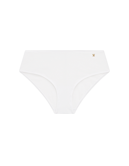 The Stretch Mid Rise Bikini Brief - Cotton White