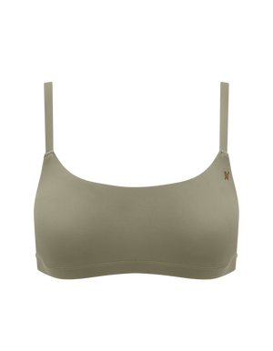 The Stretch Scoop Neck Bralette - Sage Green