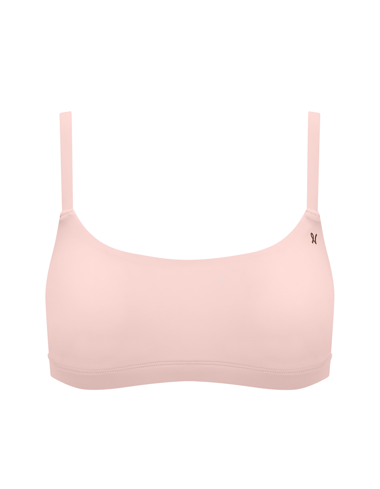 The Stretch Scoop Neck Bralette - Blush Pink