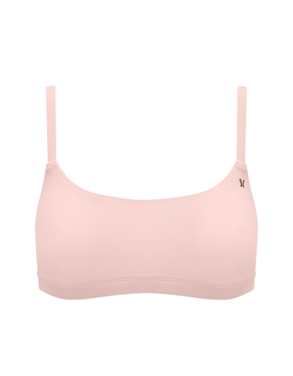 The Stretch Scoop Neck Bralette - Blush Pink